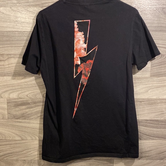 Neil Barrett Floral Bolt T Shirt Regular length, Slim Fit - Picture 7 of 9